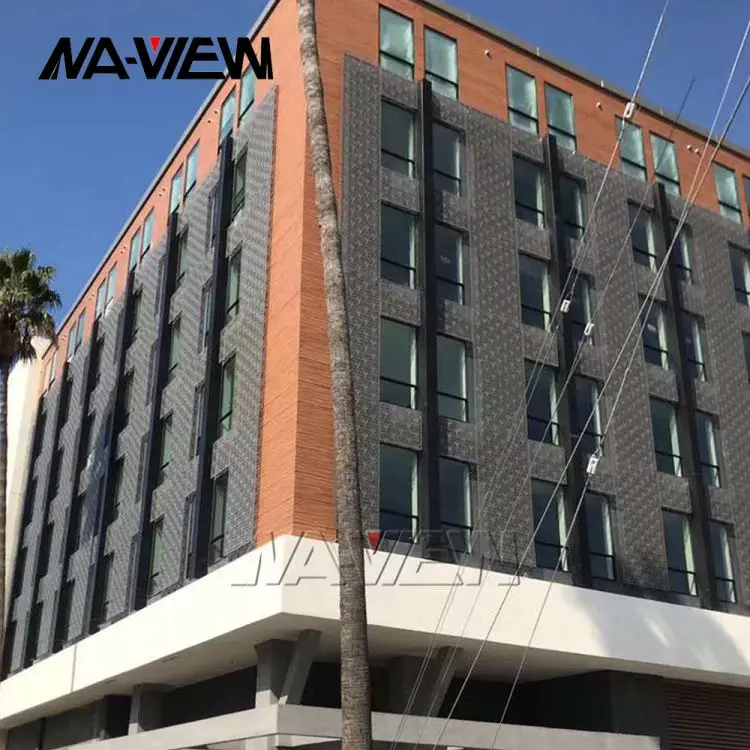 exterior wall cladding perforated aluminum sheet panel