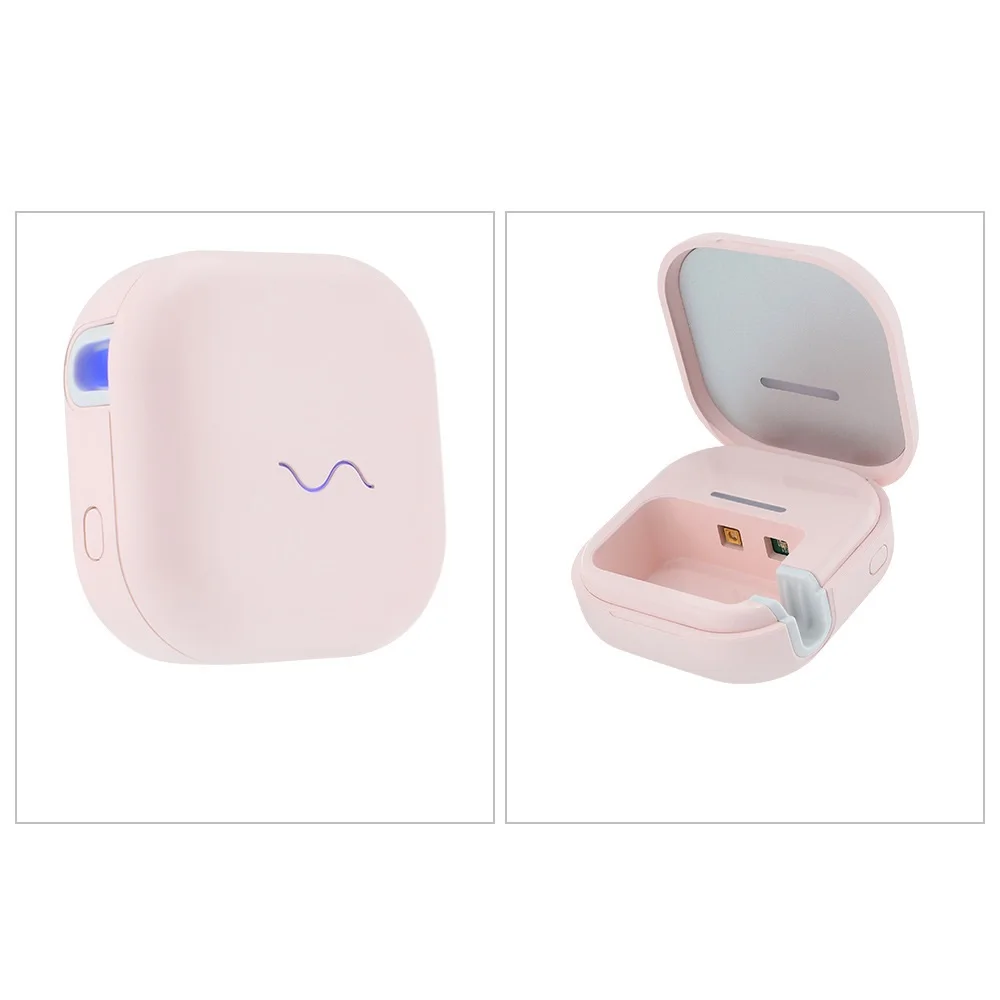 USB Rechargeable Mini Toothbrush Holder Sterilizer Dryer Multi Function Disinfection Travel Sanitizing Box