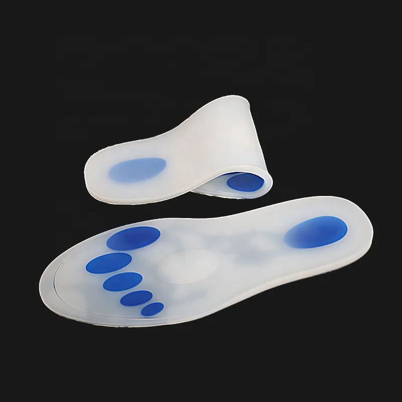 Foot Soft Massage Pure Silicon Insoles Silicon Inserts Orthopedic Shoe Insoles