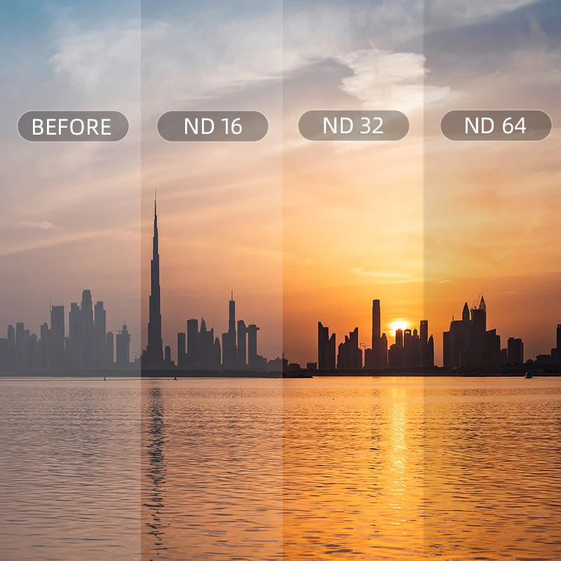 STARTRC 4PCS Set ACG optical glass profession ND16/32/64/CPL lens Filters DJI Action 3 for Sports Camera Accessories