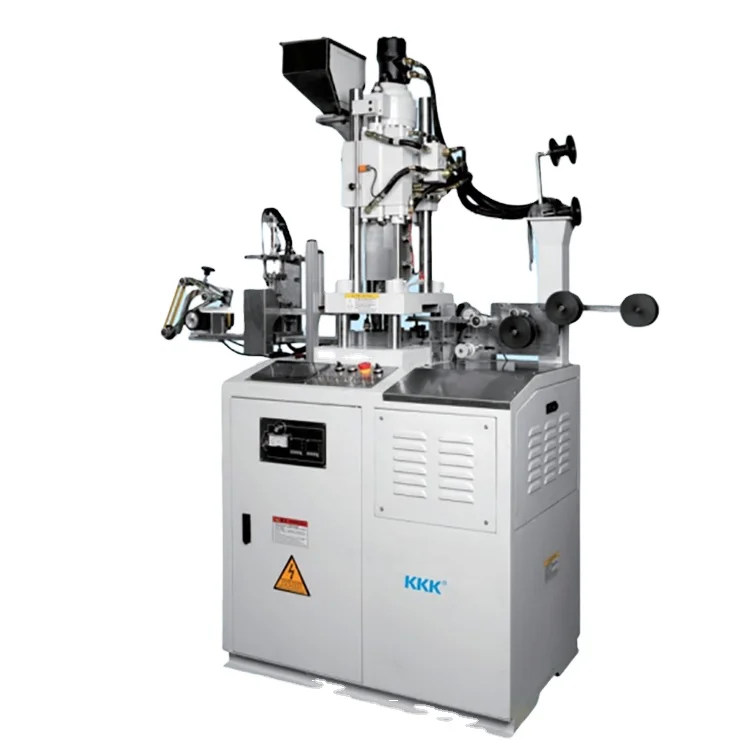 KKK New Fully automatic  plastic zipper top stop hydraulic injection molding making  machine factory price apparel machinery