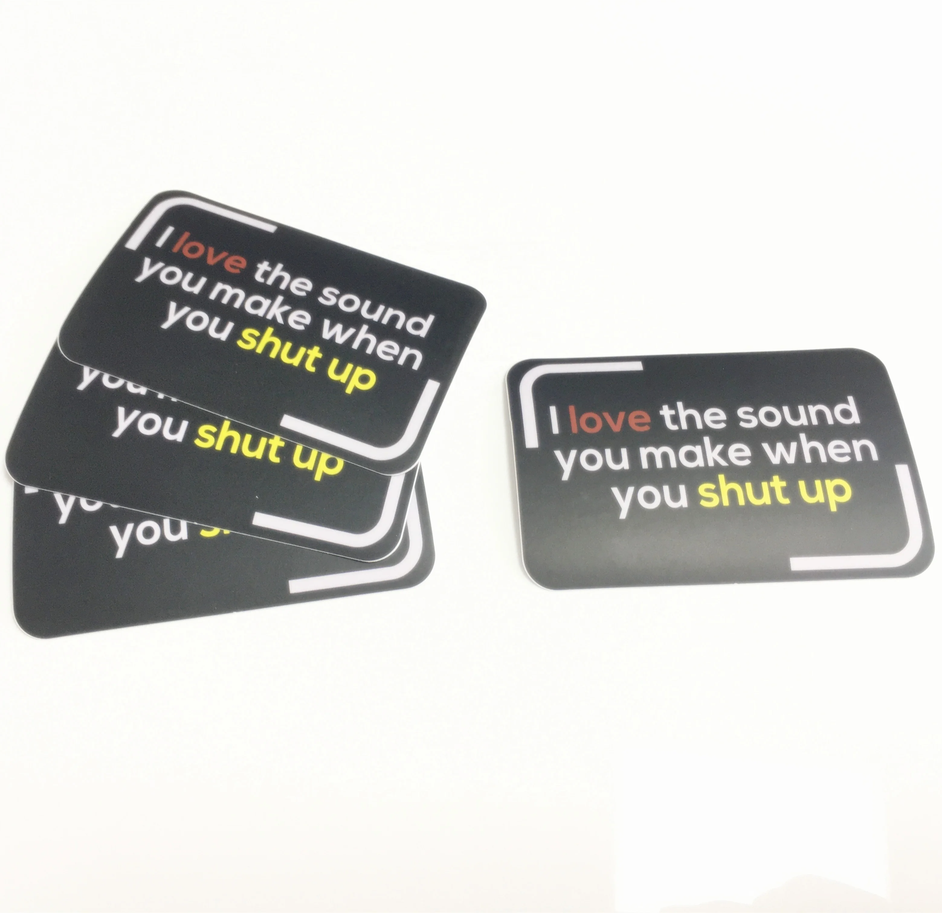 Black background With Text Waterproof Stickers For Laptop Bottle Car Motorcycle Racing Car Decal Sticker