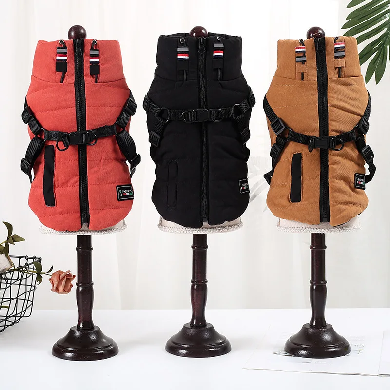 black orange khaki Small dog reflective pet clothes China factory online store wholesale orange dog jackets winter pet clothes