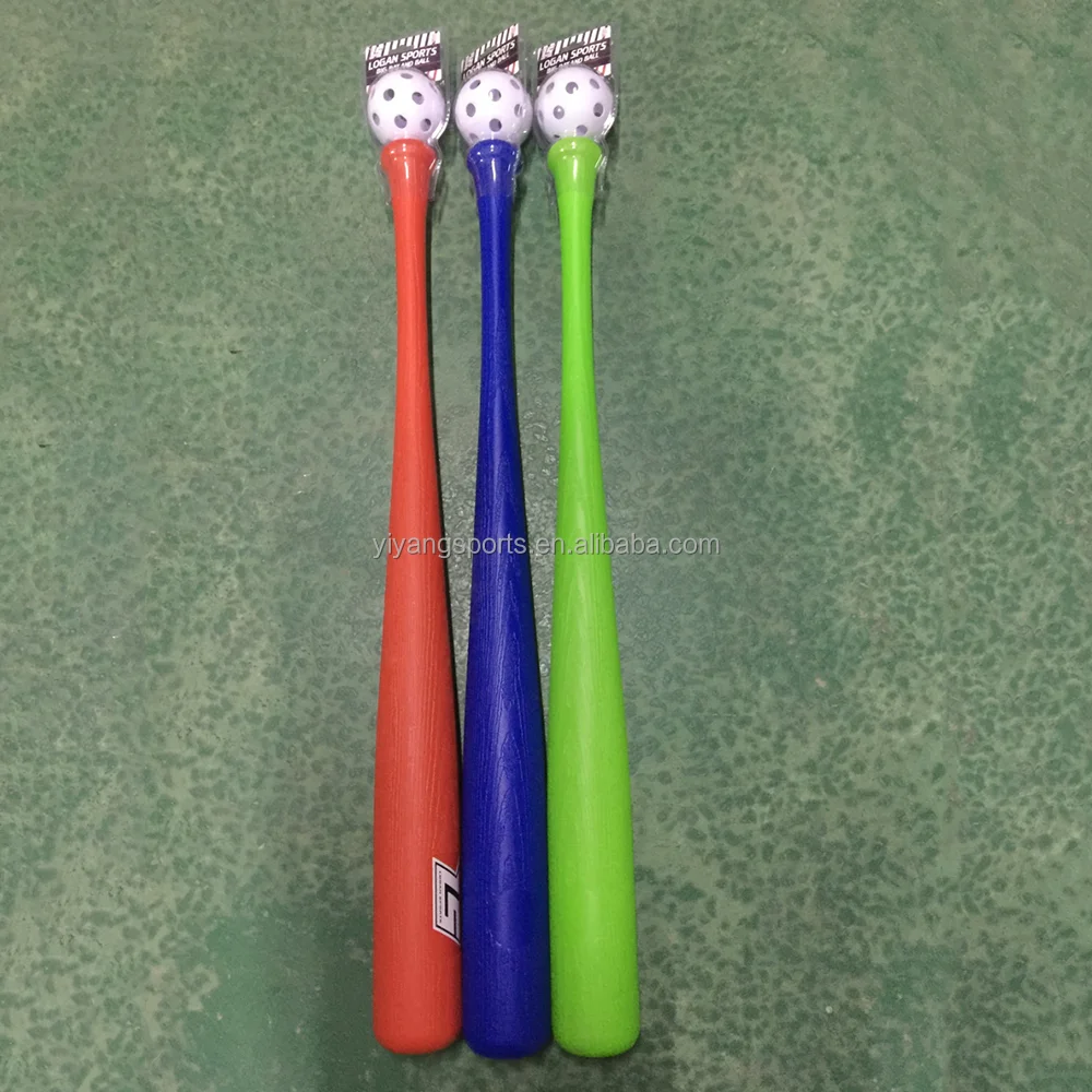 Factory OEM Logo Kids Outdoor Sports Toys Backyard Training Mini Baseball Bat Ball Set Toddlers Color Plastic Bat