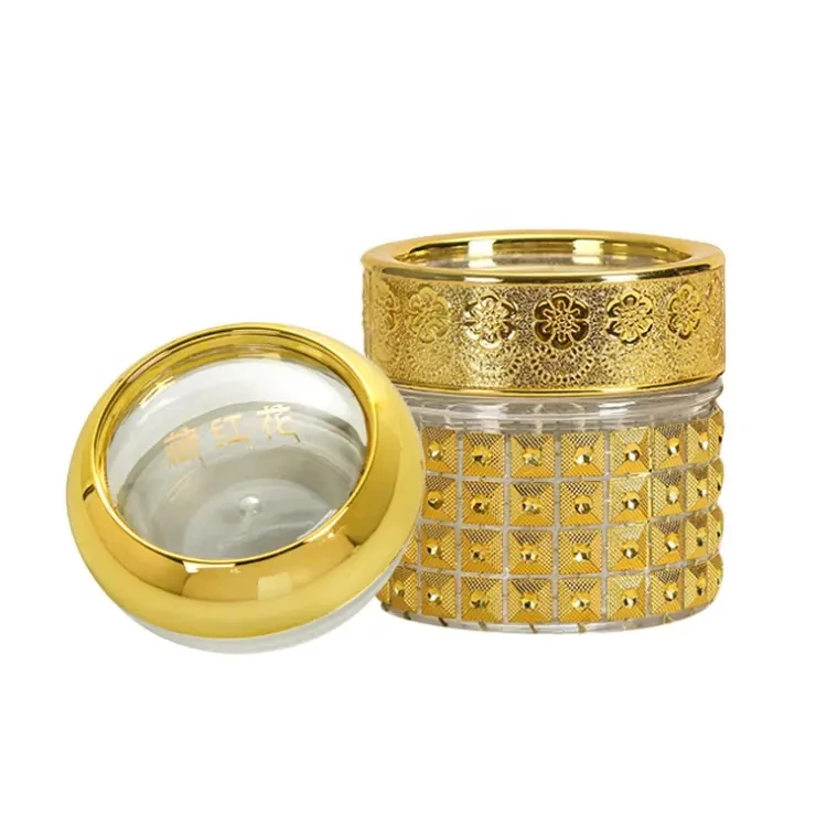 5g or 10g stone plastic jar cosmetic cream bottle clear glass jar for saffron