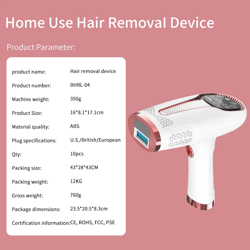 IPL Hair Removal Portable Painless Home Use Machine Mini Permanent Women Epilator Handheld Ice Laser Light Hair Removal Device
