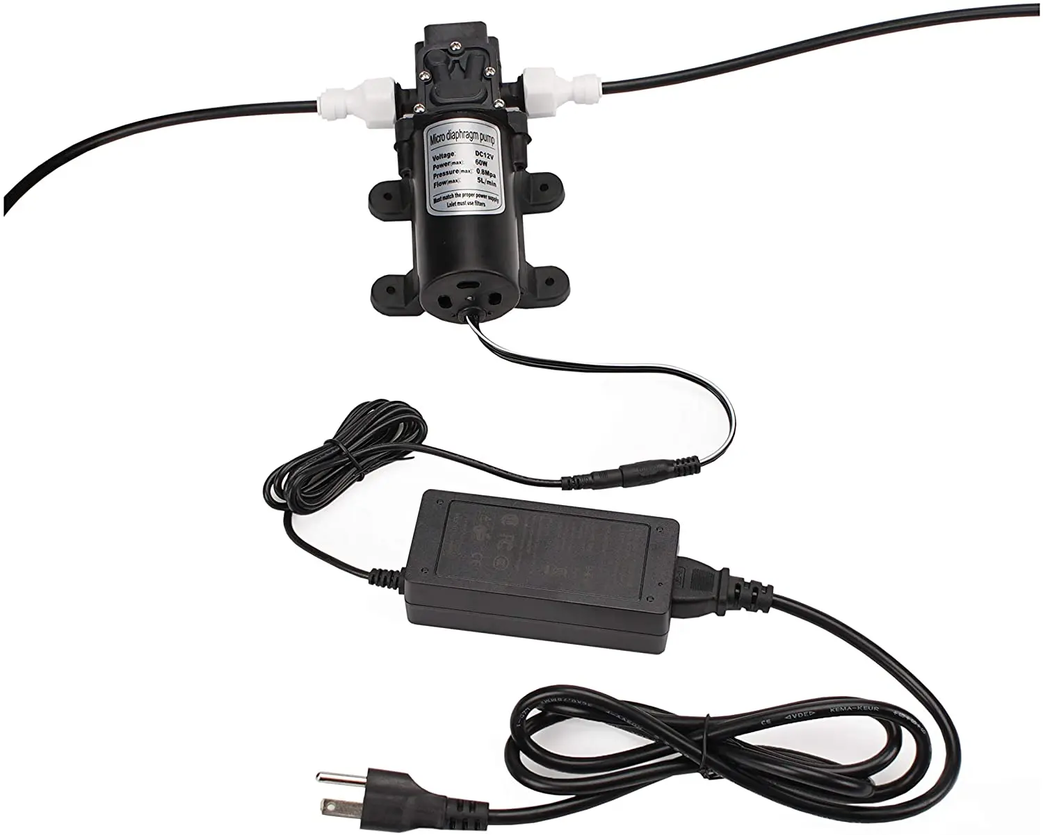 
9 M Water Pump Electric Misting Cooling System Outdoor Spray Fan Mist Water Spray Garden Greenhouse Mist Plants Roofline 