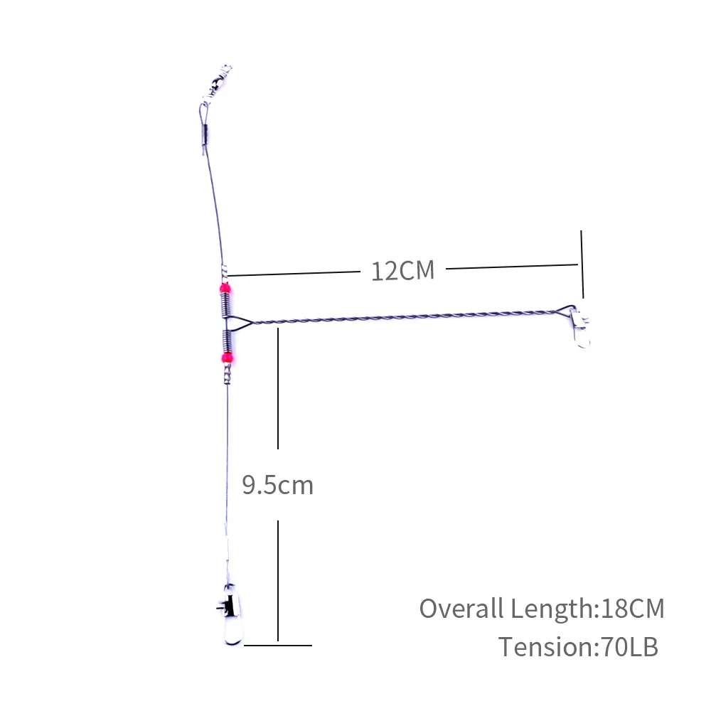 18-68 cm metal lure bait wobblers fishing tackle Wire balance fishing tackle Accessories Swivel peche en mer