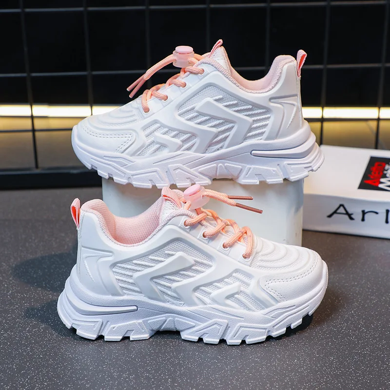 Wholesale Kids Sports Casual Shoes Children Student Tennis Running Walking Shoes Fashion Breathable Sneakers for Boys and Girls