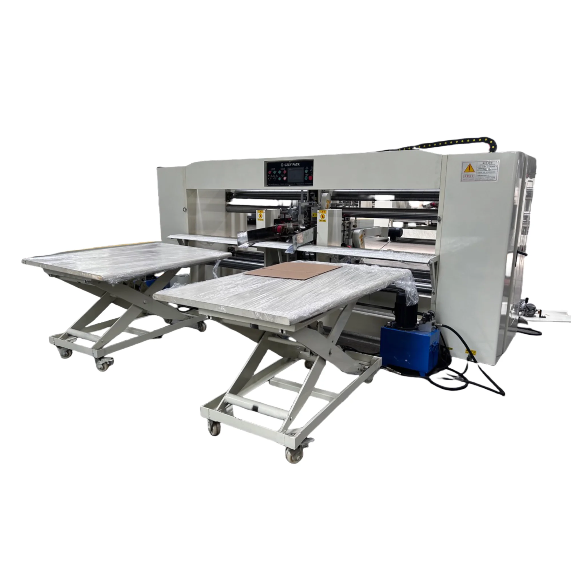 Corrugation Cardboard Carton Box Stapler Semi Auto Double Sheet Stitcher Machine Stitching Nail Corrugated Cardboard