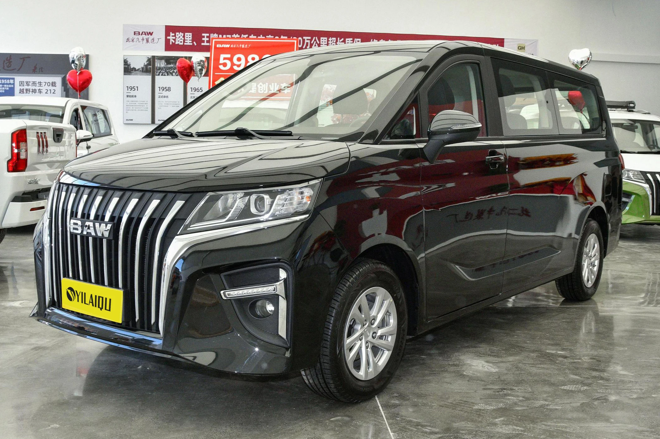 Hot Sale Chinese Auto Baic BAW M7 2023 Chuangfu  Baw Mini Mpv Entrepreneurial luxury Business version Family Use Car gas