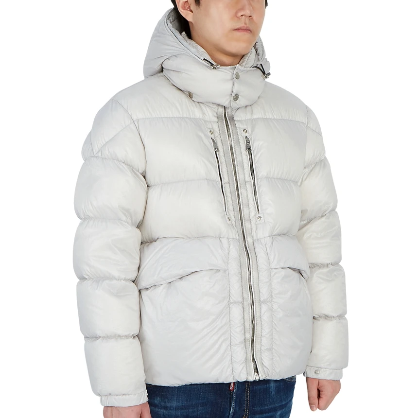 2022 wholesale  new custom puffer jacket black bubble coats for men oversized winter coat for men