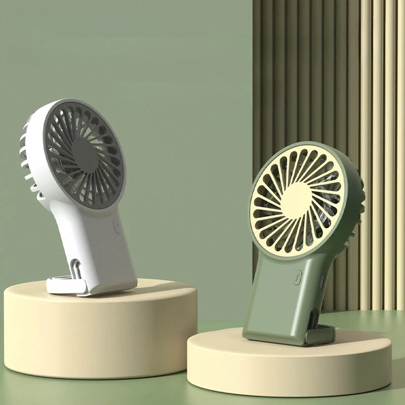 2024 new price reduction mini with hook 6v usb portable rechargeable three-speed wind cooling speed small desktop fan