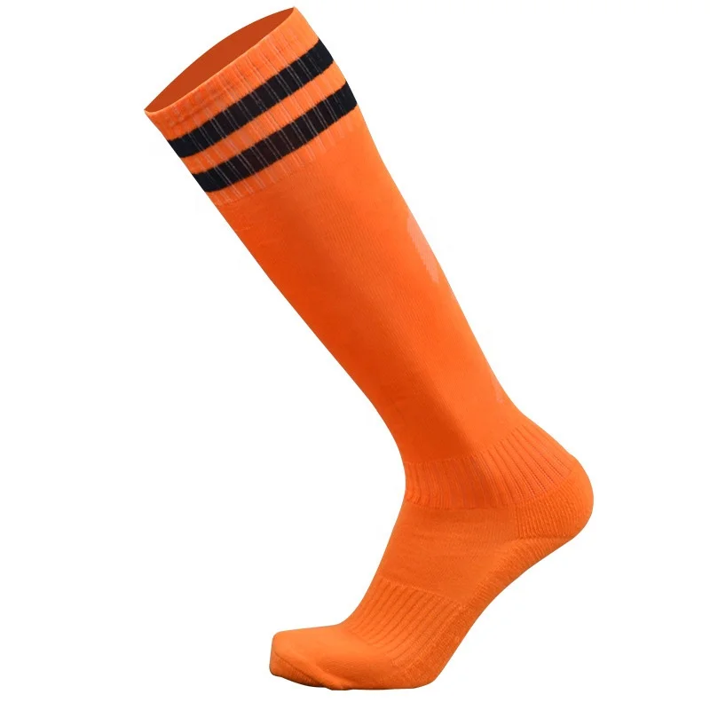 Factory Custom High Quality Print Embroidery Short Long Anti Slip Compression Soccer Football Men Sport socks