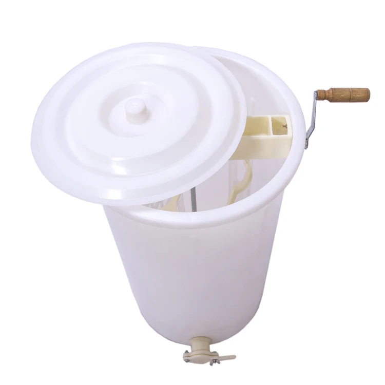 2 рамы, пластиковый экстрактор меда с ручным управлением для пчеловодческого оборудования