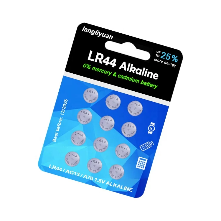 Батарейки для часов a76 l1154 1,5 в ag13 батарейки щелочные батарейки lr44