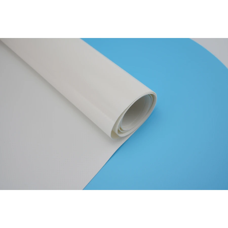 Industrial white strong stretch waterproof cloth PVC waterproof film 600gsm for stadiums