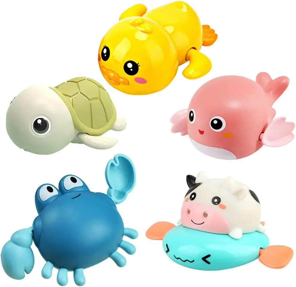 Wholesale Bath Toy Cute Animal Clockwork Bathtub Swimming Pool Toy Baby Bath Toy for Toddlers 1-3 Years Old