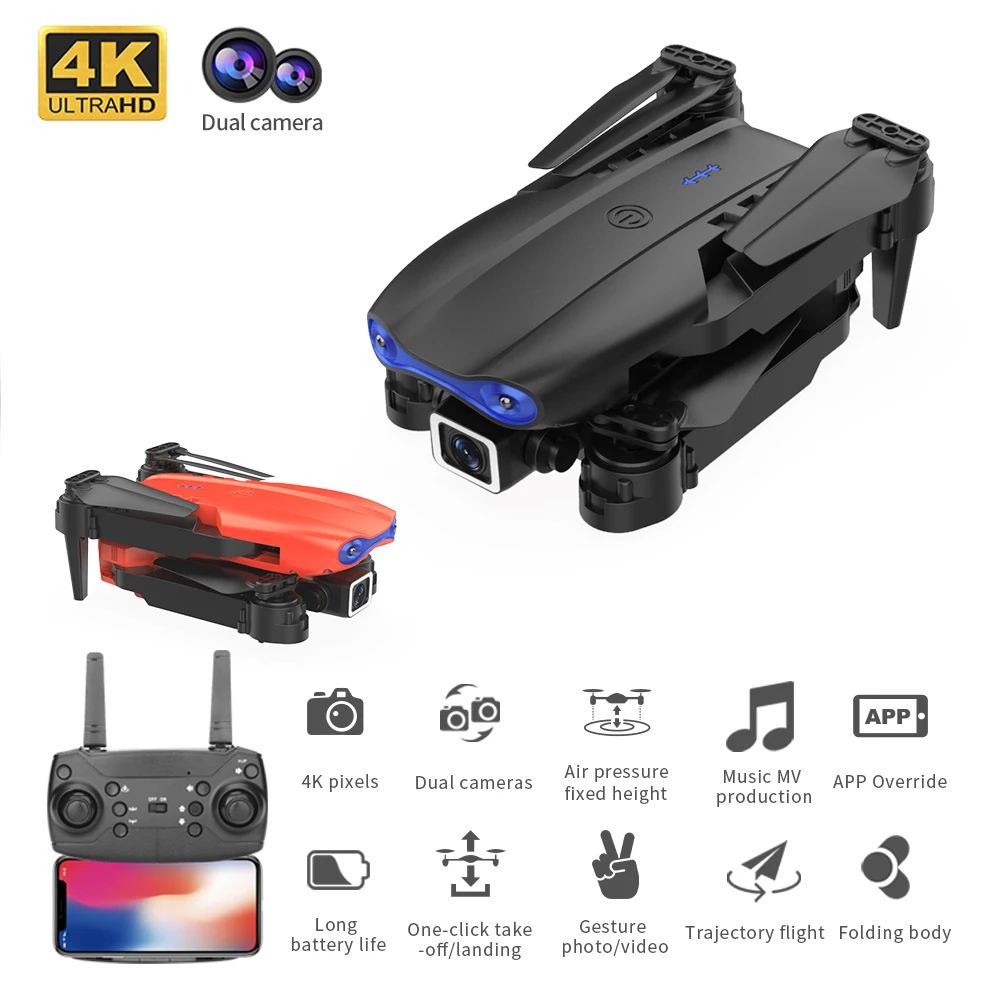 Новинка Квадрокоптер K3 E99 PRO rc 4k HD широкоугольный Wi-Fi визуальное позиционирование Дрон с камерой воздушная