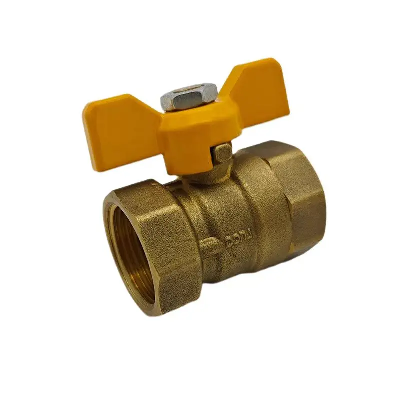 Certificated Approved wholesale Supply Brass Ball Valves With Butterfly Handle For Water Supply And Pipeline Connections