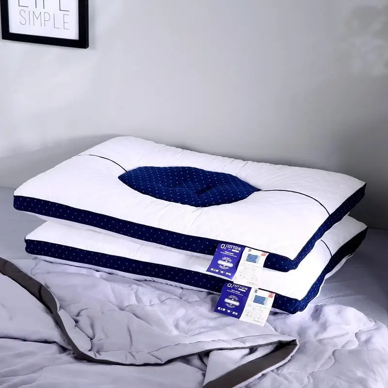 Health hotel core pure cotton skin friendly cervical spine to promote sleep ear protection pillow