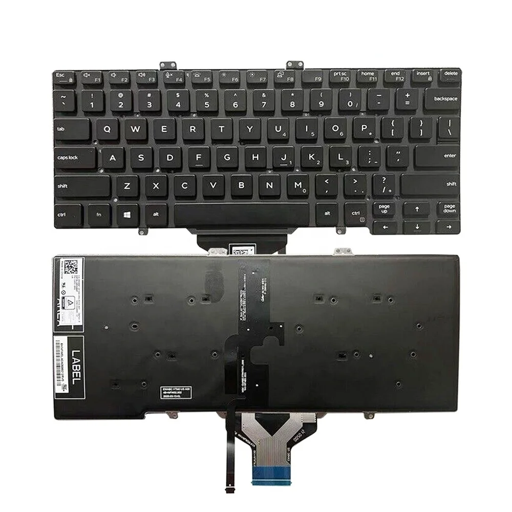 HK-HHT US backlight laptop keyboard for DELL Latitude 3400 5400 5401 5410 5411 7400 7410 Keyboard