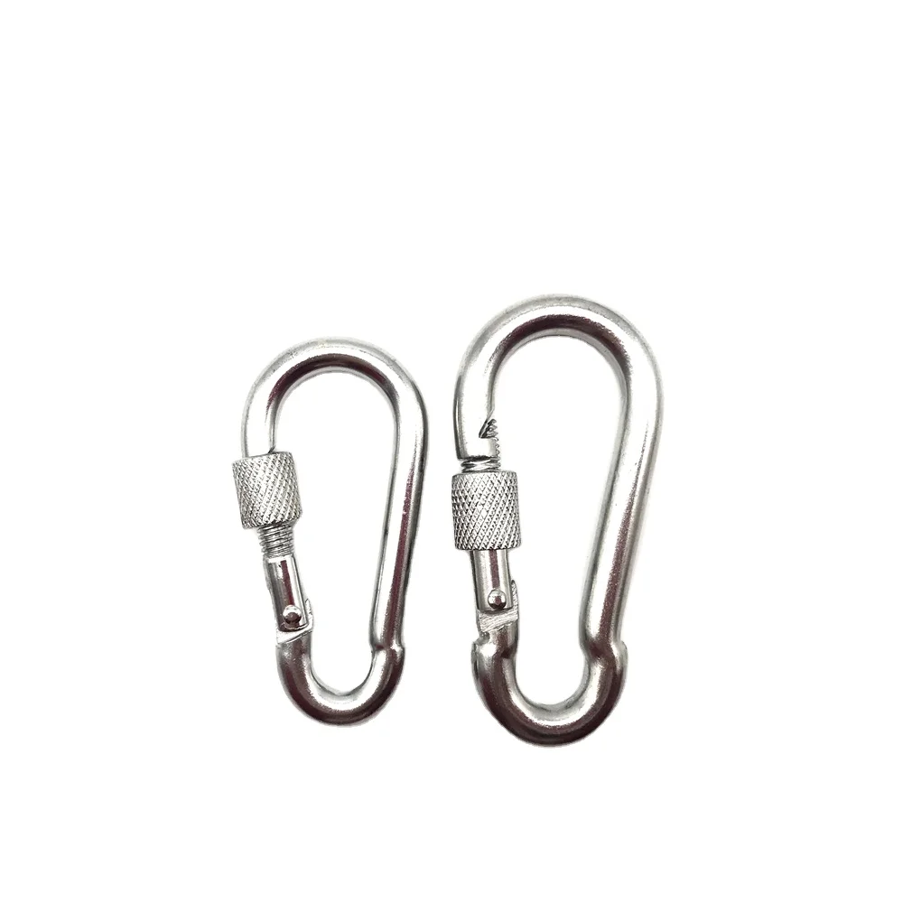 Steel Non Rust Spring Snap Key Chain Clip Hook with Screw Lock Key Ring Hook swivel snap hook