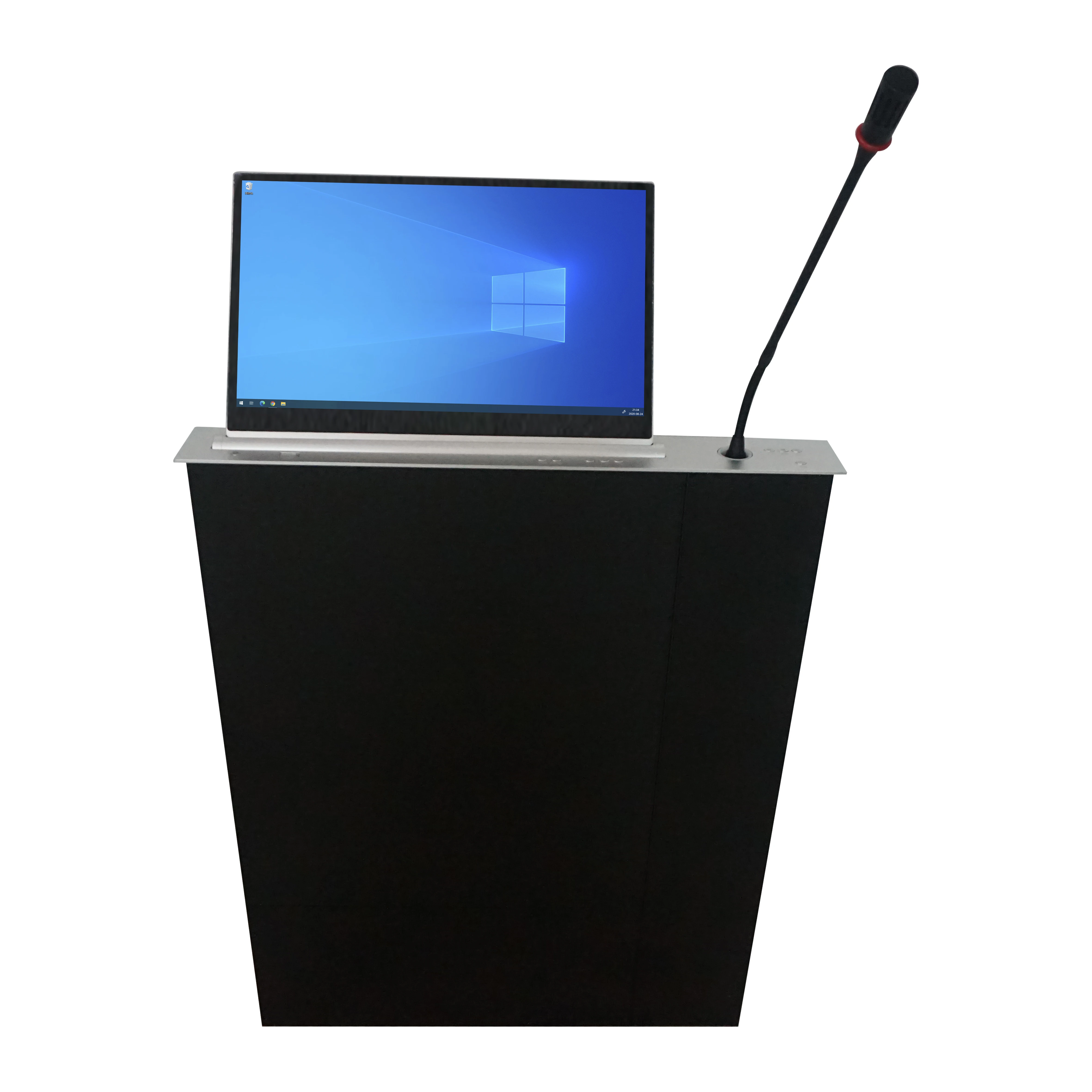 New design custom camera hidden desk motorized tv lift mechanism for conference system