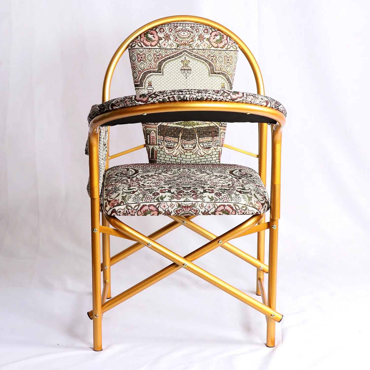 Wholesale Foldable islamic praying   metal portable folding Islam Muslim chair