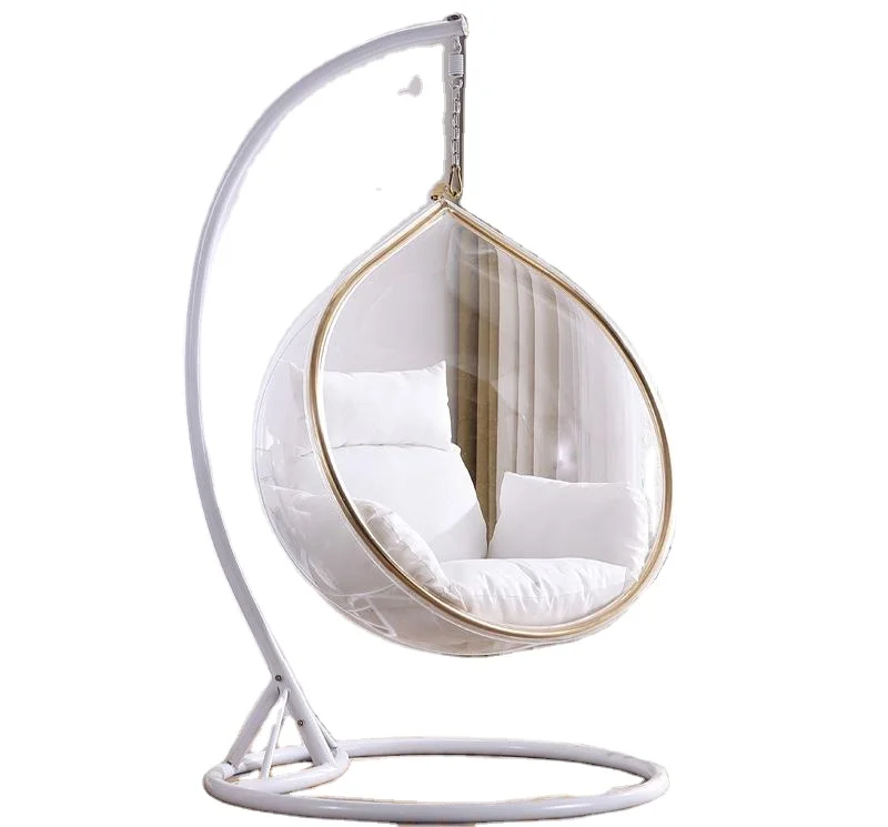 Bubble chair hotel glass ball swing balcony hemisphere transparent hanging chair scenic pool space chair