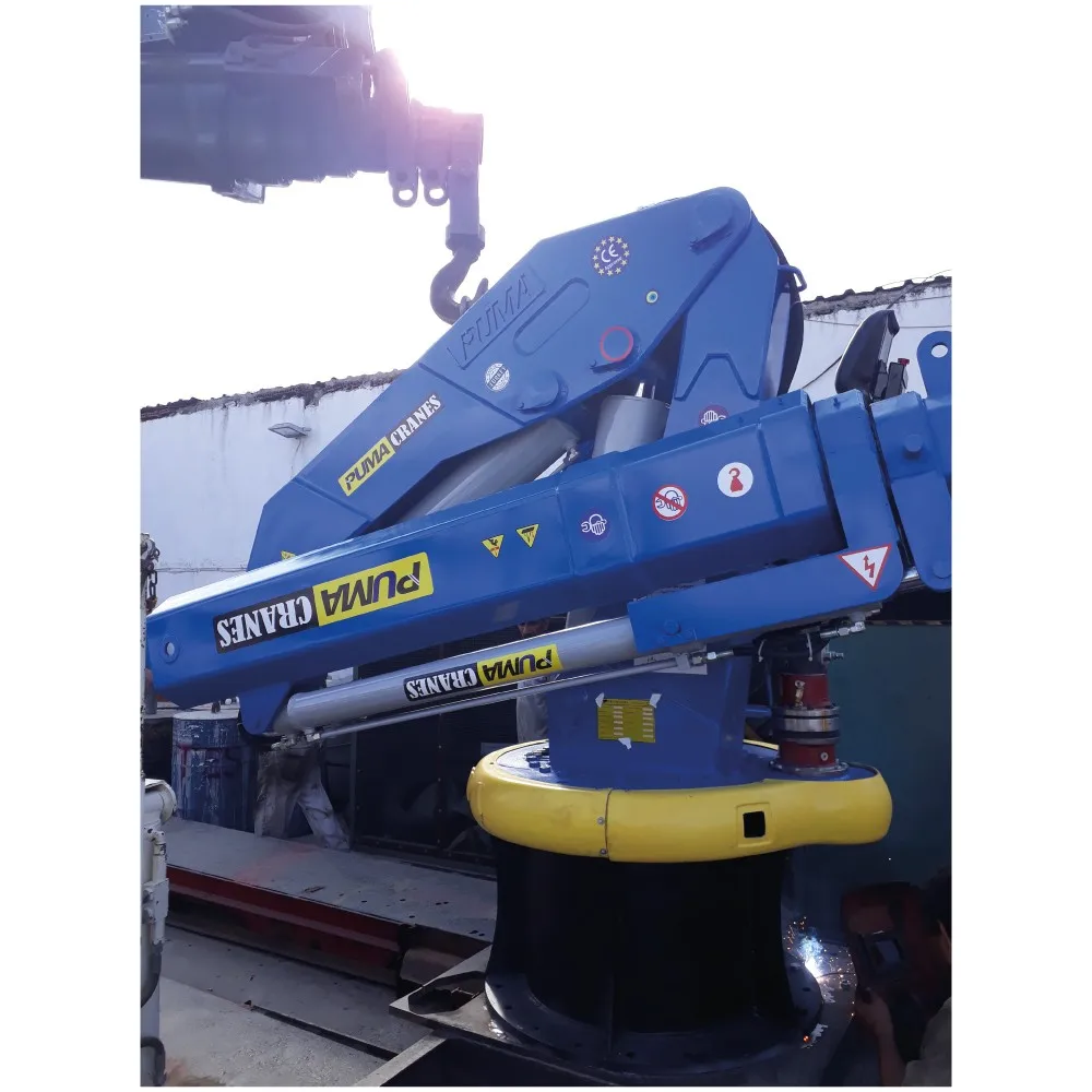 New 100 Ton Electric Deck Crane Pedestal Gear Motor Components Gantry Crane Construction Multiple Loading 8 50 2 10 Ton