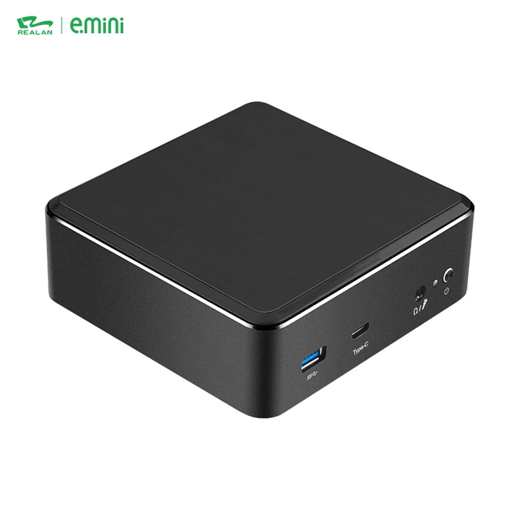 Realan OEM, тонкий клиент, двухъядерный смарт-ПК micro barebone, мини-ПК