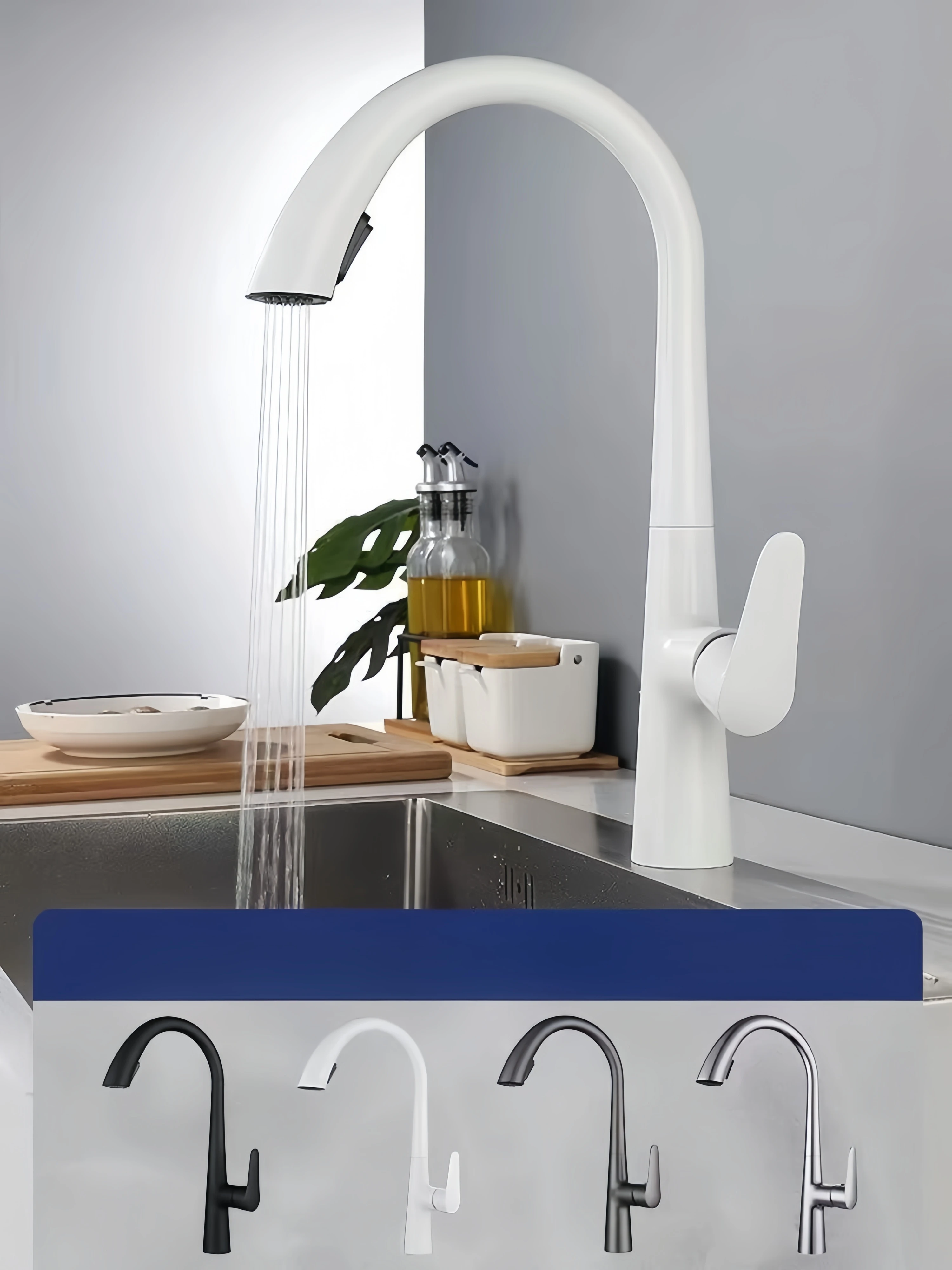 New kitchen faucet stainless steel 304 water tap modern kichen kitchen taps brass pull out sprayer kitchen mixer sink faucets