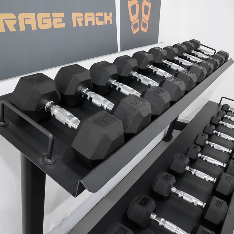 Резиновые шестигранные гантели 5-125LB