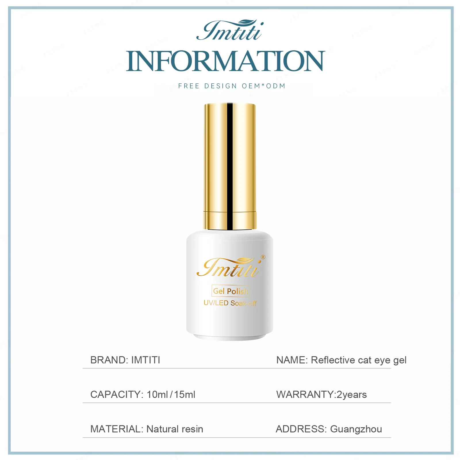 Imtiti Free Sample Vendeeni Nail Magic Cat Eye Gel Polish Private Label Matching With Color Gel Nail Kit Colors