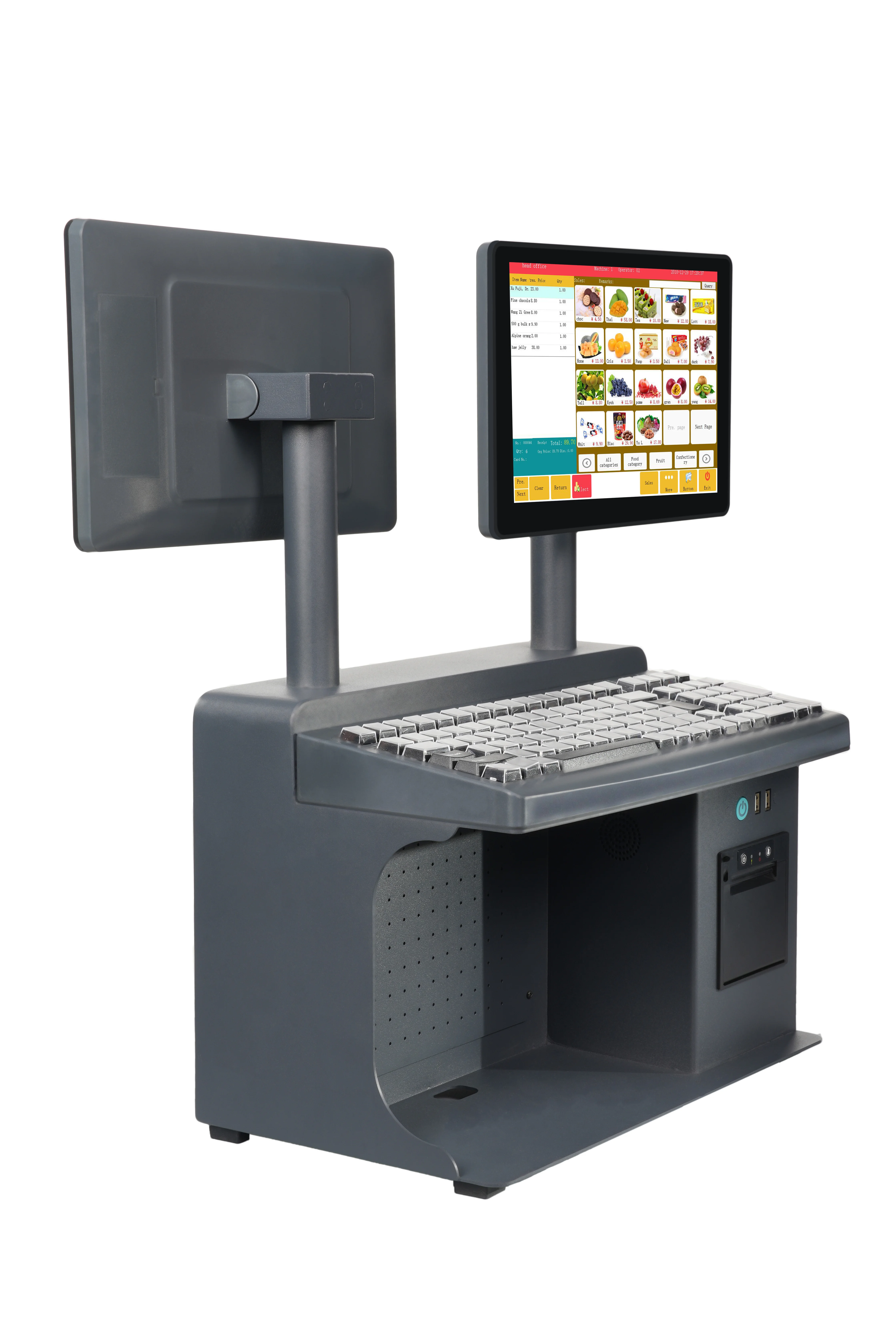 Cash Register Smart Touch Screen PC Casher POS System for Retail Stores Hotel Shopping Centers Restaurant