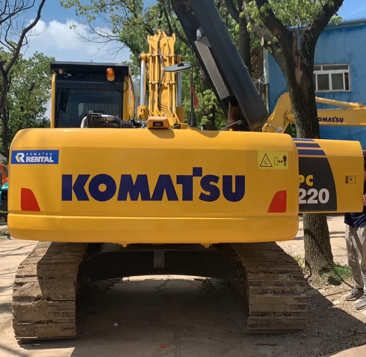 Б/у komatsu экскаватор pc220 pc220-7 pc220-8 22ton на гусеничном ходу подержанный экскаватор торговли