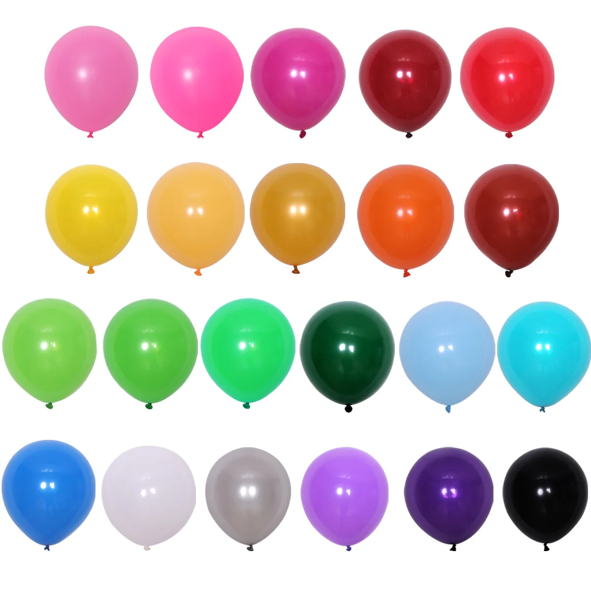 Wholesale 10 Inch Thicken retro pearl Balloons Chrome Balloons Latex Round Balloon Party Supplier Decoration