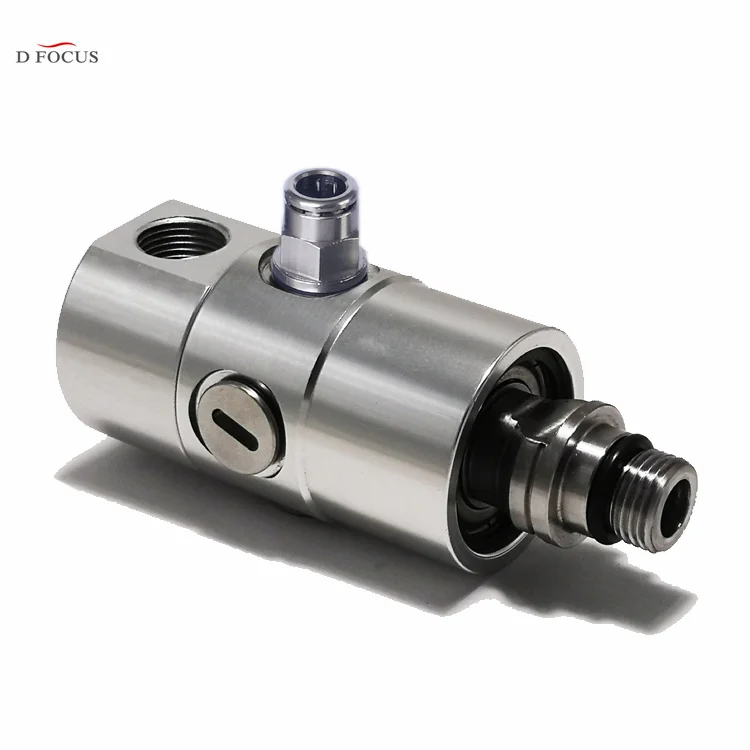 High-speed pneumatic rotary joint for water coolant in the center CNC machine tool spindle
