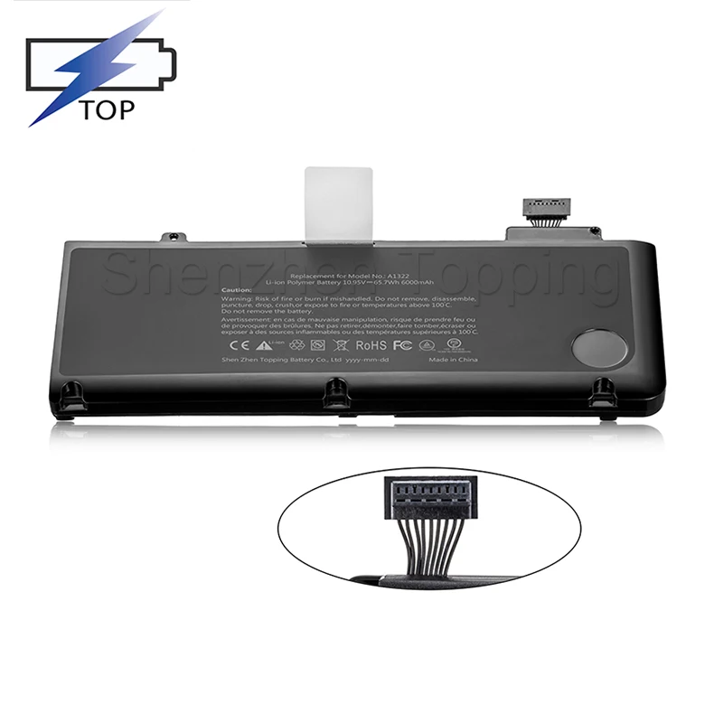 
High Capcity A1322 A1278 Laptop Replacement Battery for Apple MacBook Pro 13 inch 2009 2010 2011 2012 Battery 