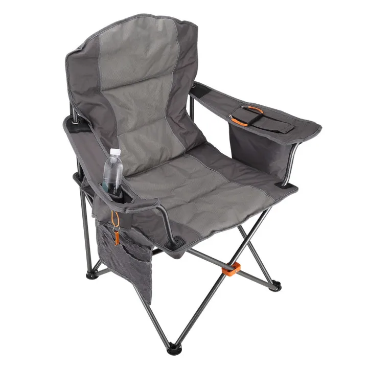 Qibu CC4 Ready to ship 150kg Bear Capacity Portable Durable Folding Camping Chair with Cooler Padded