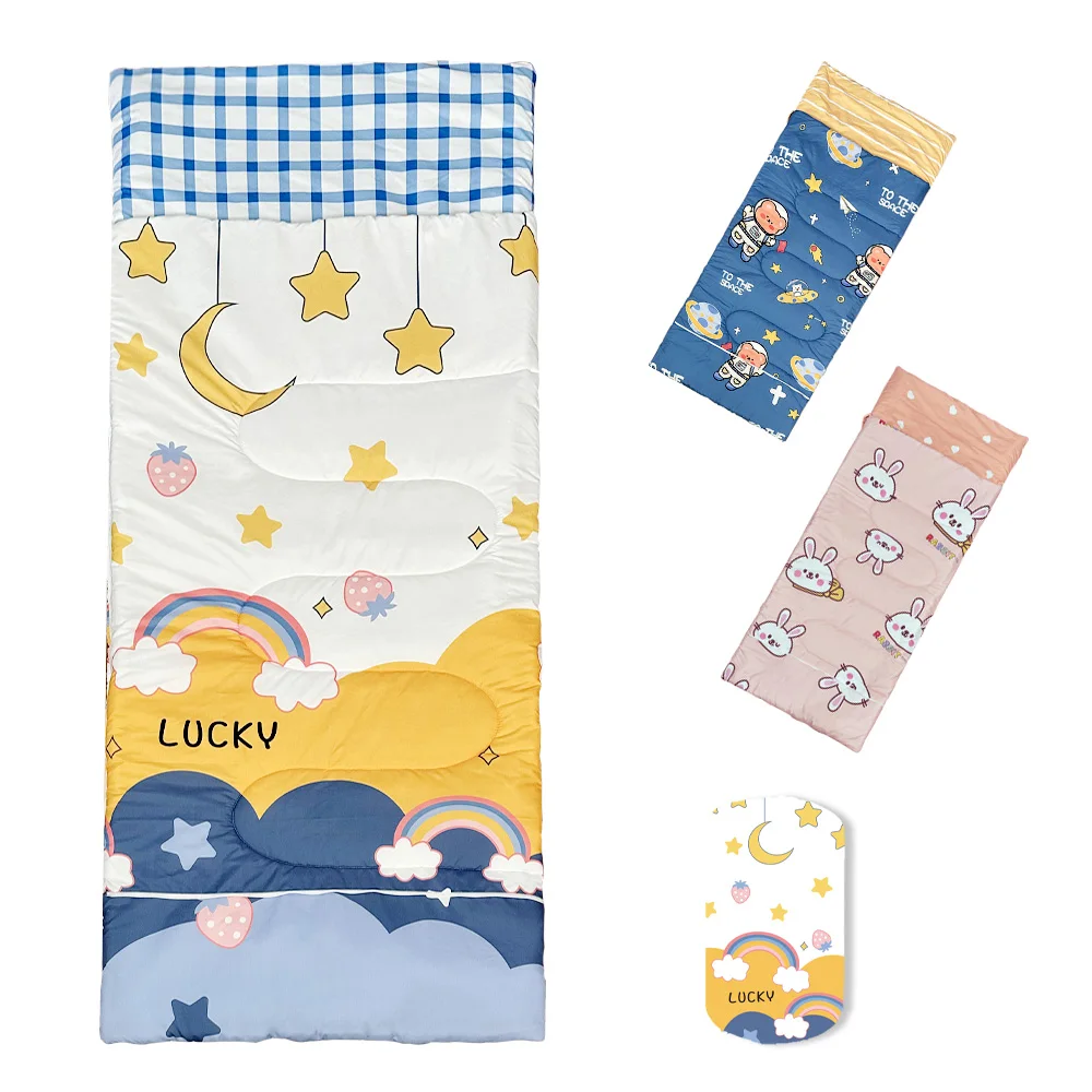 Ultralight Soft Touch Comfortable Portable Waterproof Sleeping Bag for Kids Baby Bag Camping 3 Seasons Indoor Outdoor Hiking