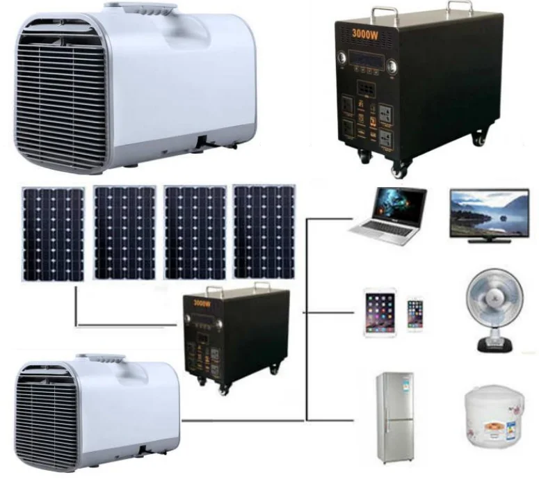 J Essentials Portable Solar Air Conditioner Complete Solar Energy Power System DC 220V 50Hz AC DC Split Unit House