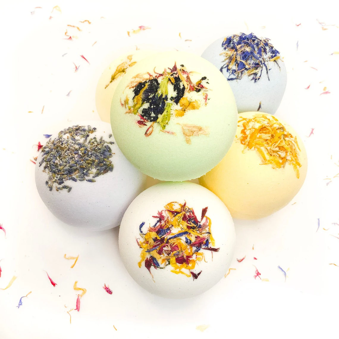 Wholesale Large Handmade Organic Pink Passionfruit Rose Scented Bath Bombs Bulk Buy