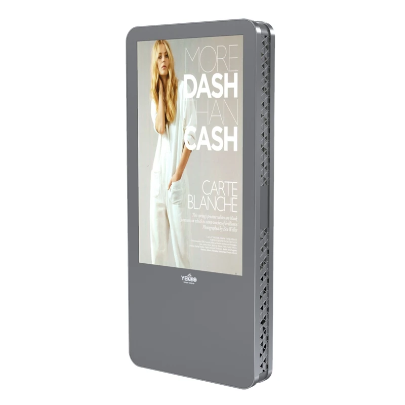 Outdoor Vertical LCD Display Advertising Monitor 75 Inch Touch Screen Video Player