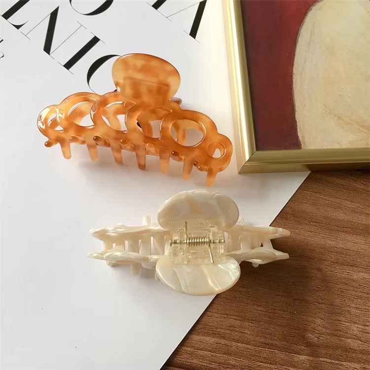 SP New Arrived Korean Jumbo Resin Clamp Accessories Cellulose Tortoise Shell Acetate Large Hair Claw Clip