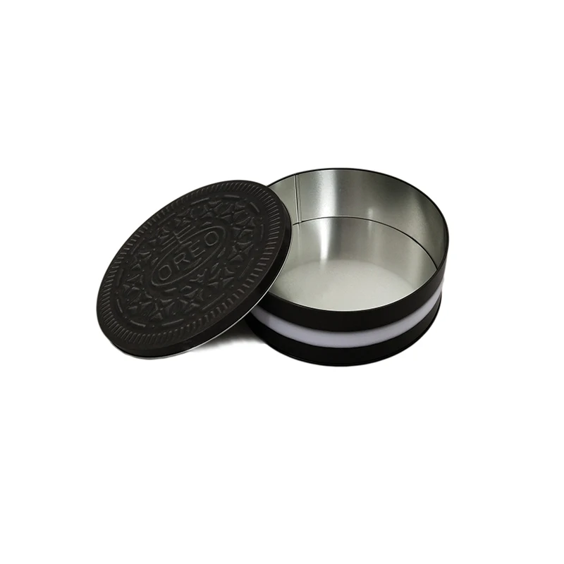 OEM Hot Sales High quality storage metal tea tin box custom printed round cookie tin