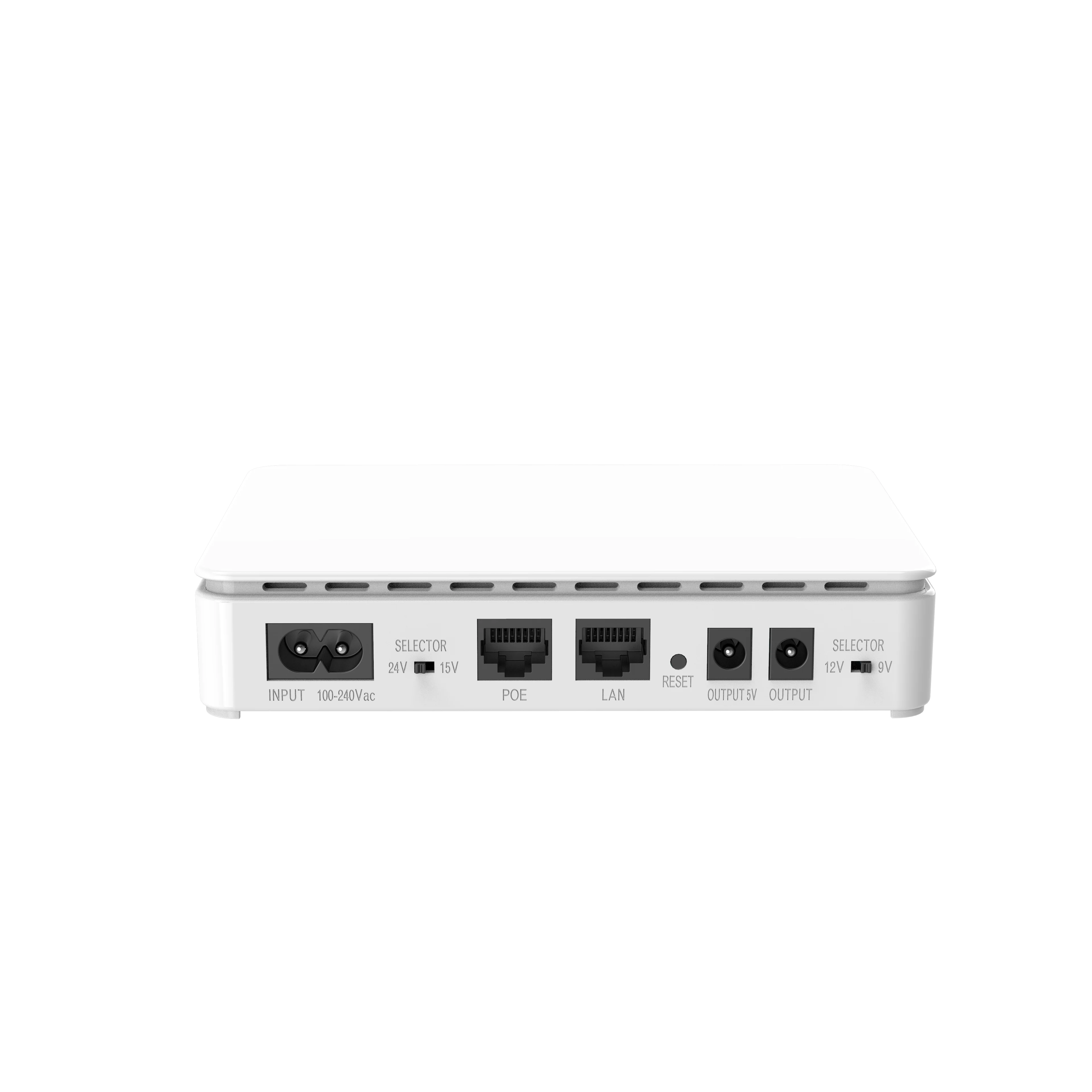 M1550 Mini Ups 6 Output Port 12v 9v 5v 2a Mini Dc Ups Lithium Battery Single Phase Networking Gua 5v /9v & 12v/24v Meind 0.4kg