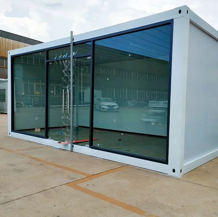 prefab modular container retail store building prefabricated shopping mall container house home