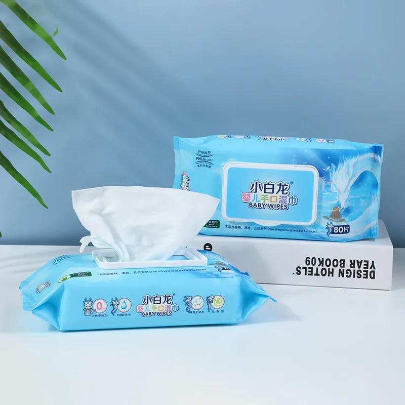 multi-purpose high quality 80 pieces sanitary wet paper baby wipes deep clean cloth wipes household